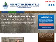 Tablet Screenshot of perfectbasement.com